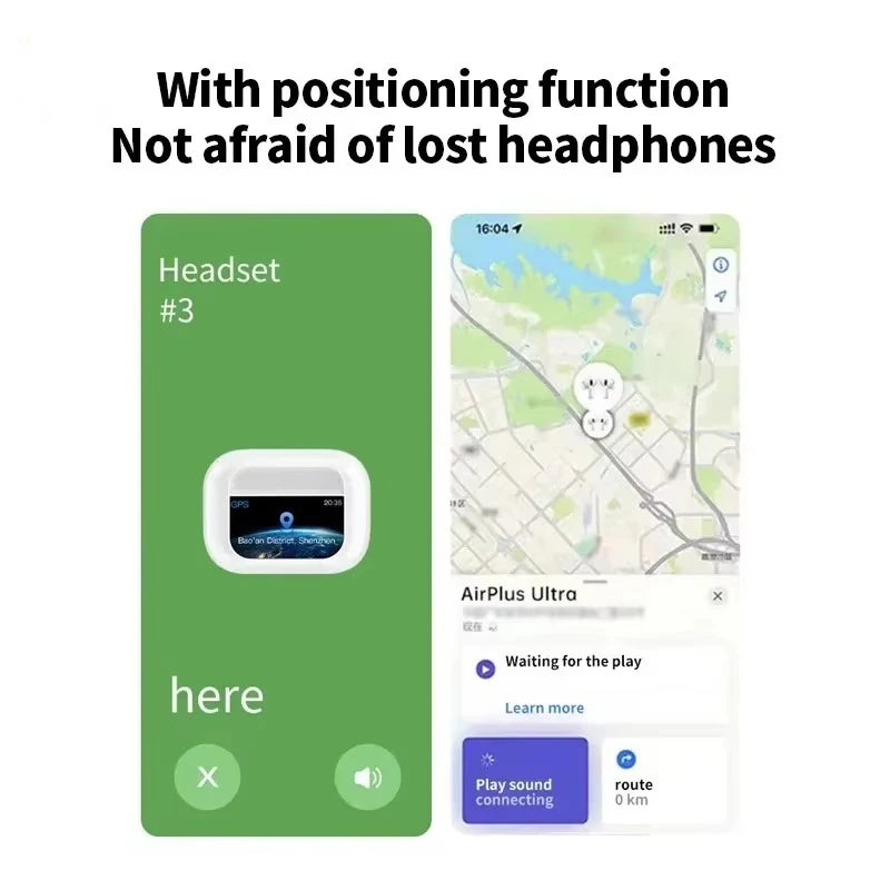 For Xiaomi Tour Pro6 ANC Wireless Earbuds LED Screen Noise Cancelling Bluetooth Headphones Sports earphones With Mic